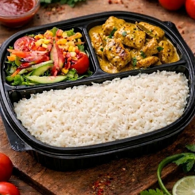 Köri Soslu Tavuk & Pirinç Pilavı