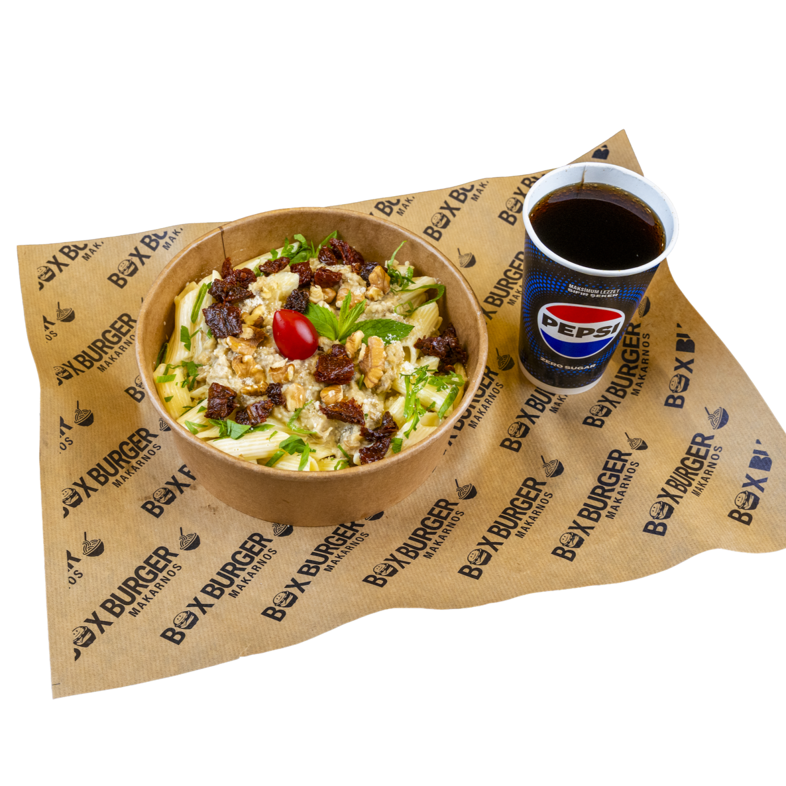 Kuru Domatesli Ve Cevizli Pesto Soslu Penne