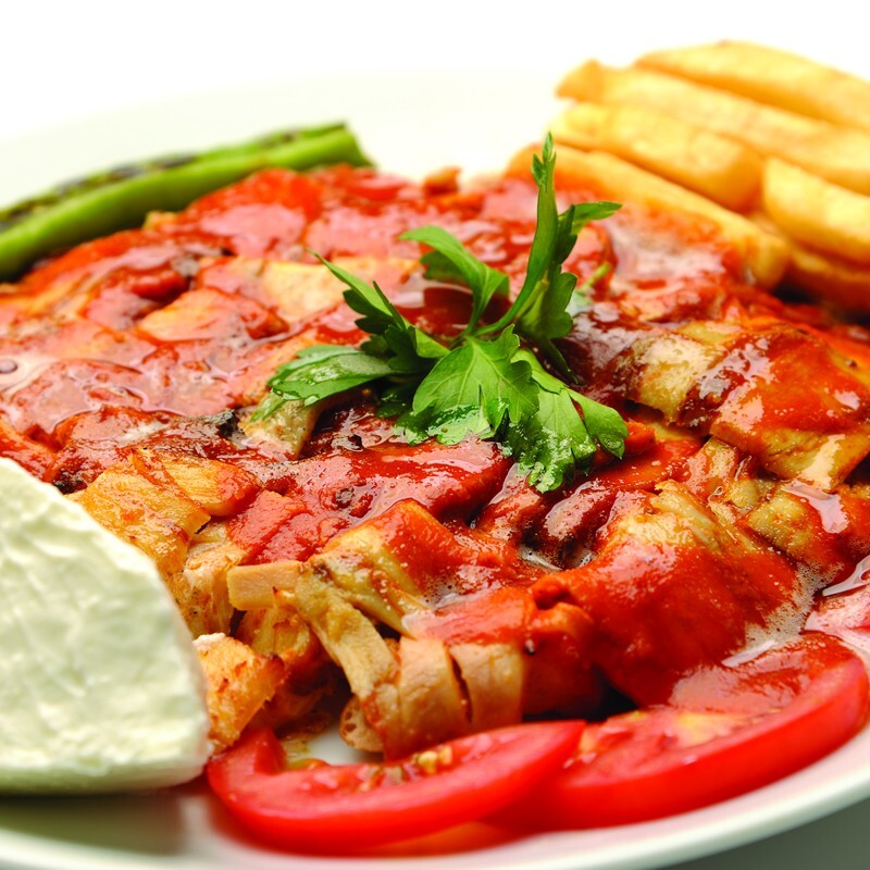 İskender (Tavuk dönerden) (150 gr).