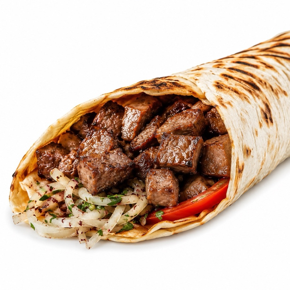 Double Kuzu Ciğer Şiş Dürüm (200 g)