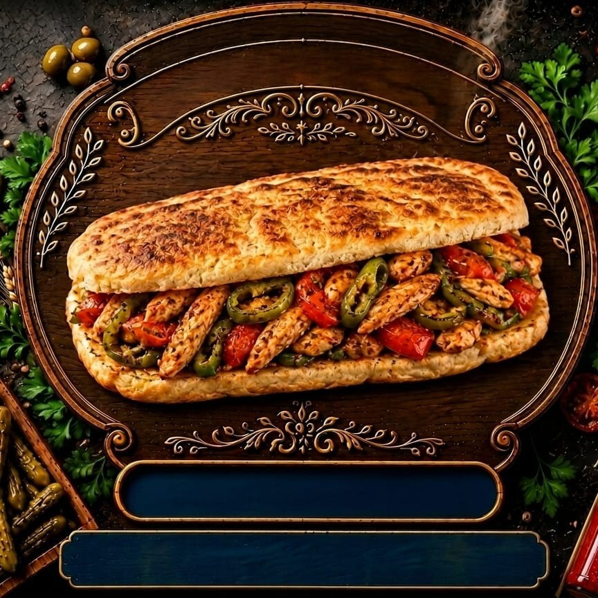 Mantarlı Tavuk Sote (Bazlama 150 gr)