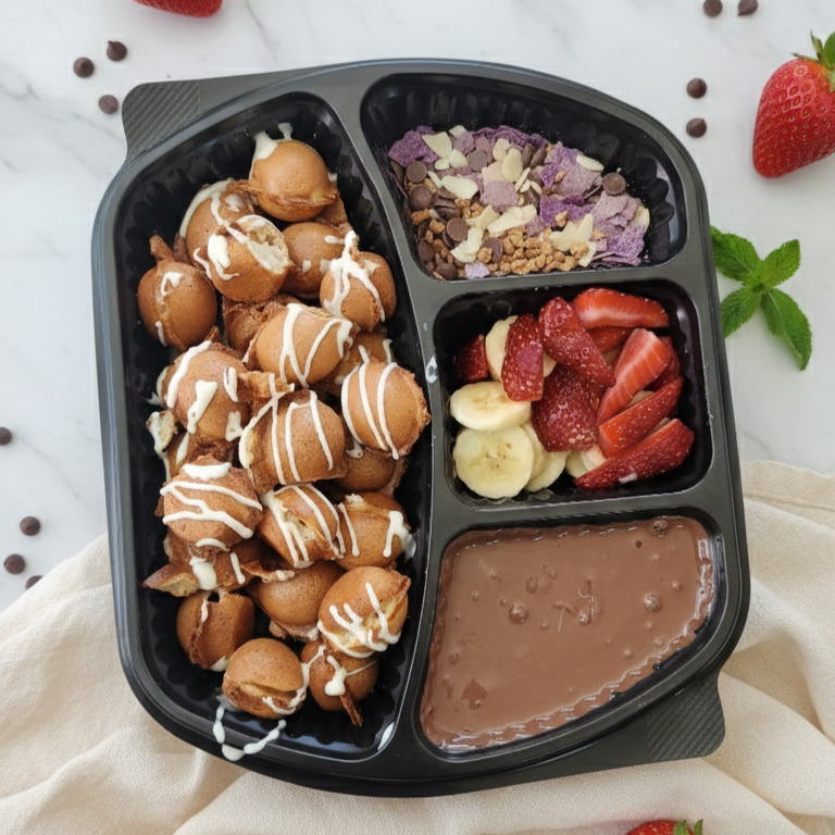 Waffle Box (Muz - Çilek)