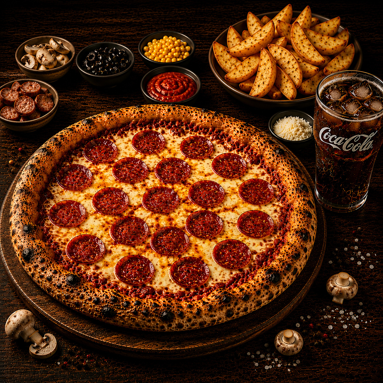 İtalyan Pepperoni Pizza Menü