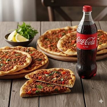 4 Lahmacun 1 Litre Kola