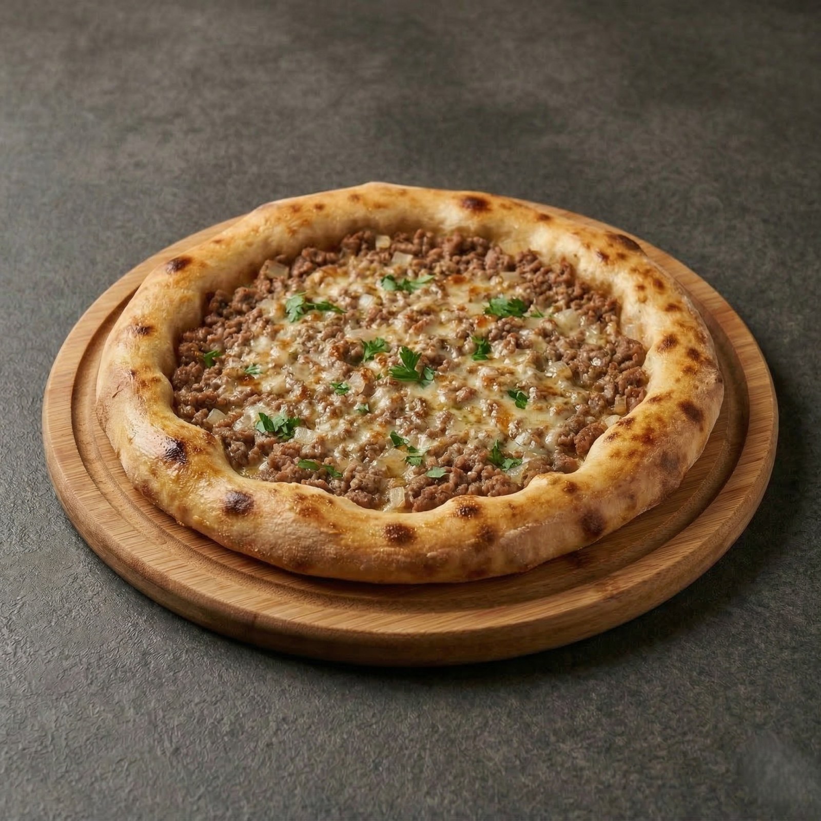 Kıymalı Kaşarlı Yuvarlak Pide