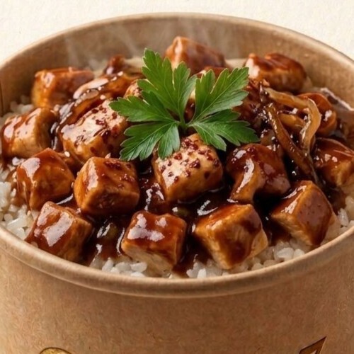 Barbekü Soslu Tavuklu Pilav