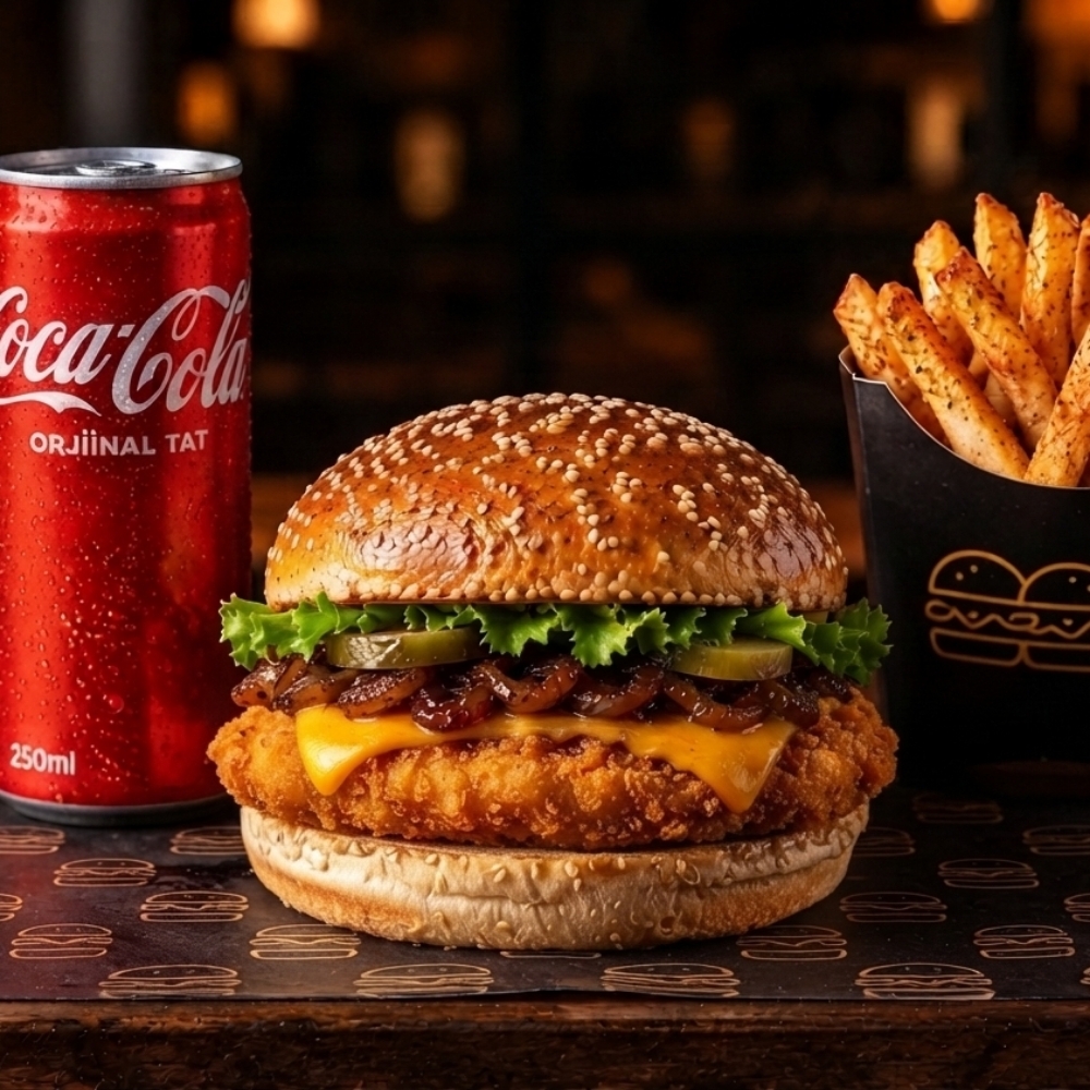 Klasik Tavuk Burger Menü