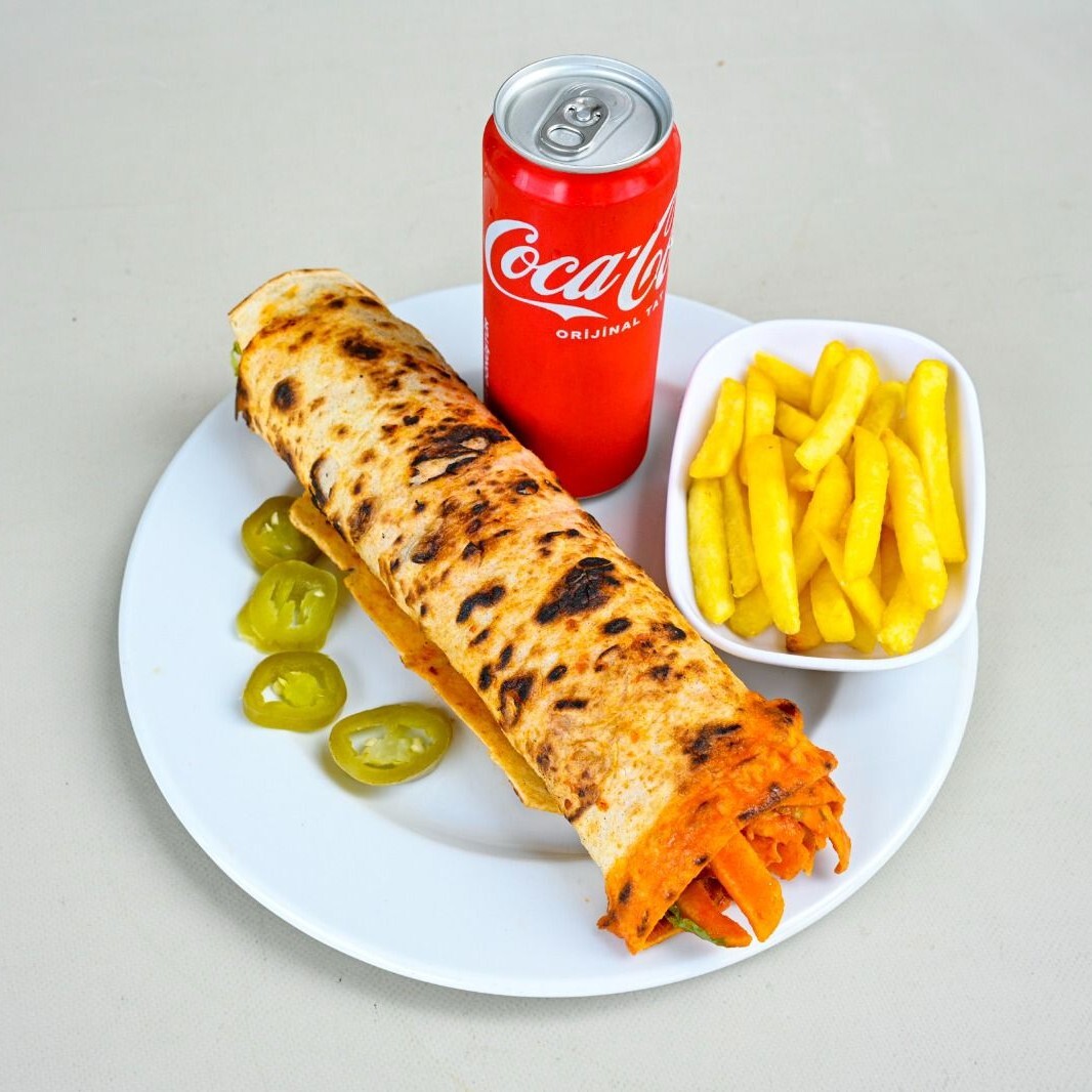 Tavuk Döner Dürüm Menü 1 kola