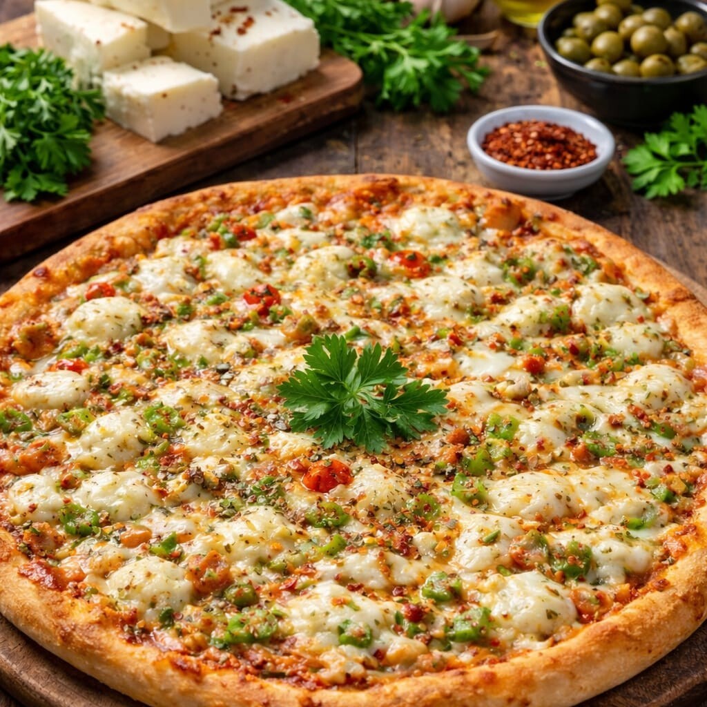 Acılı Antep Pizza (32 Cm)