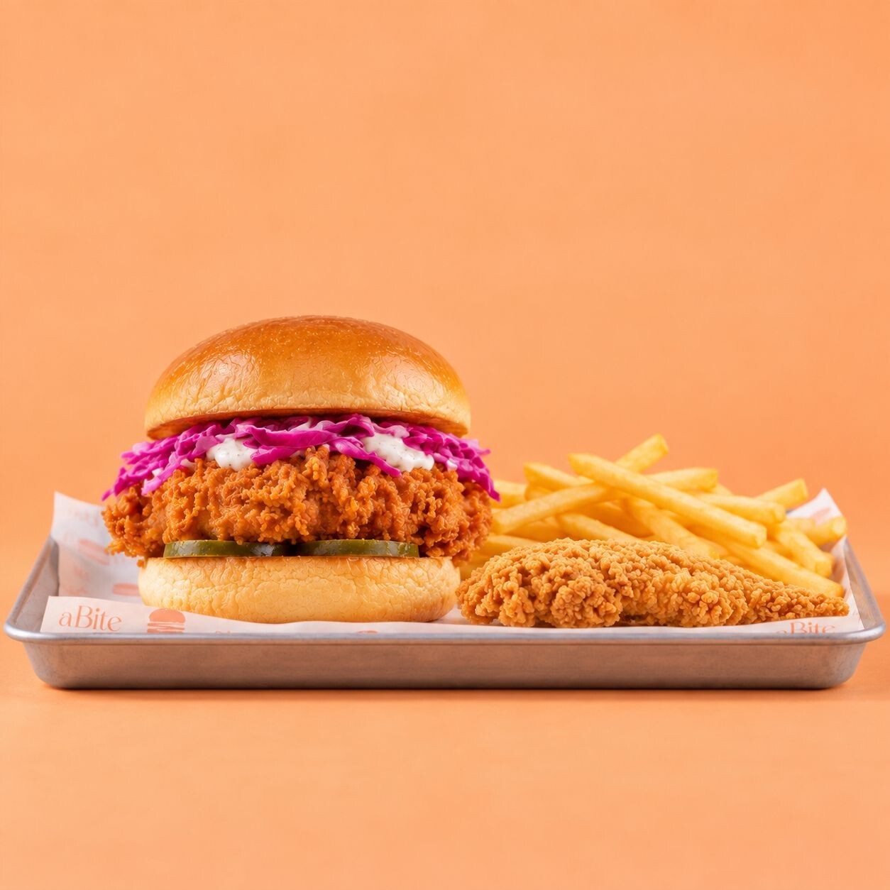 a Bite Burger & Tender & Patates