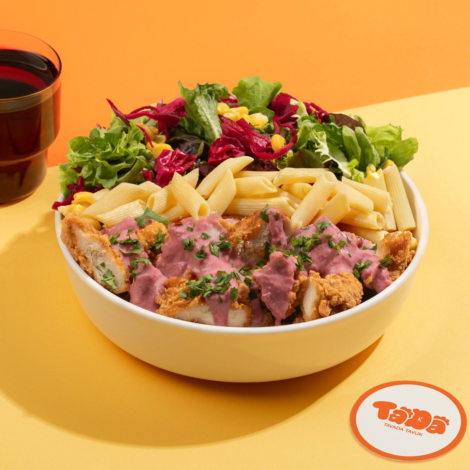 Vişne - Tulum Soslu Çıtır Tavuk Makarna
