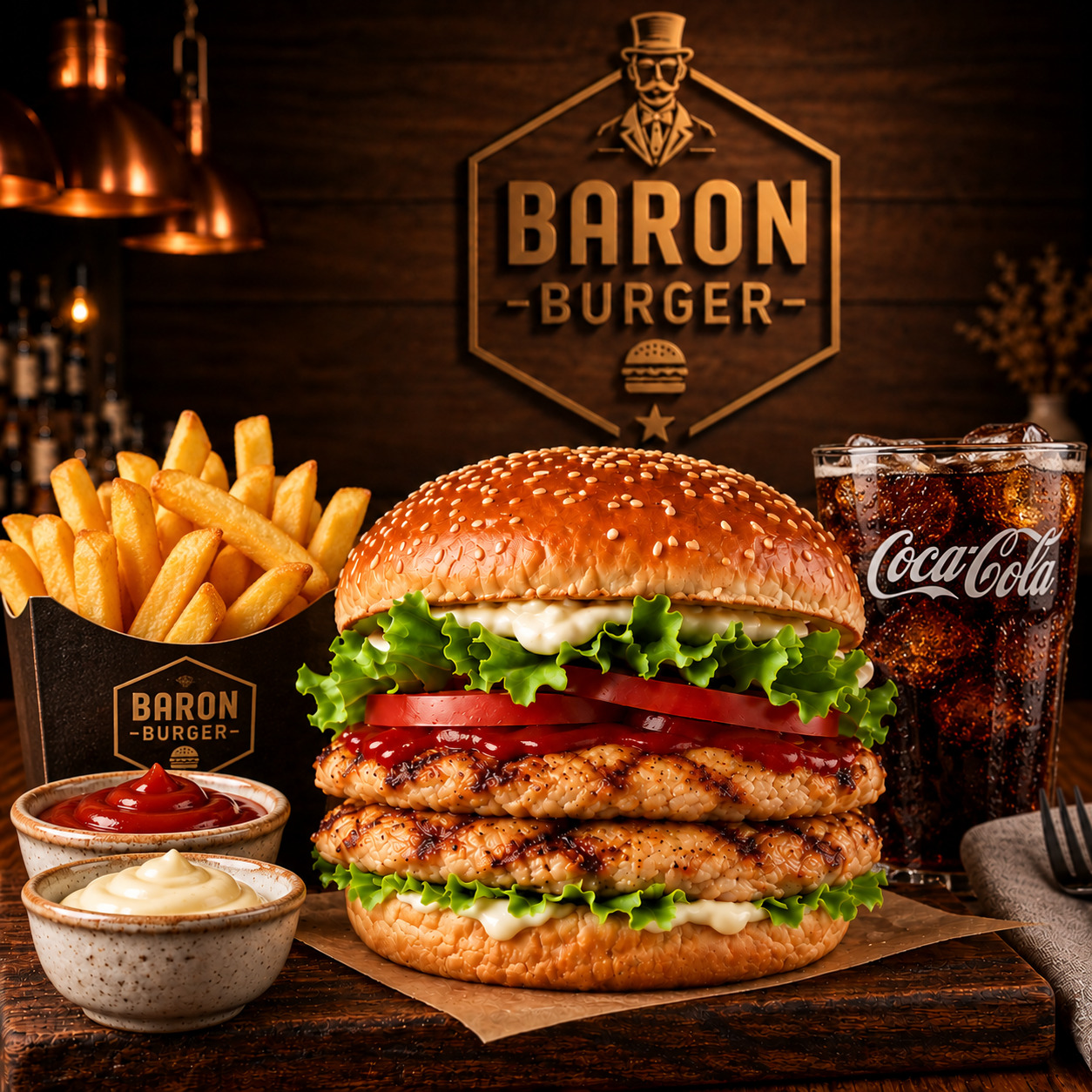Klasik Tavuk Burger Menü
