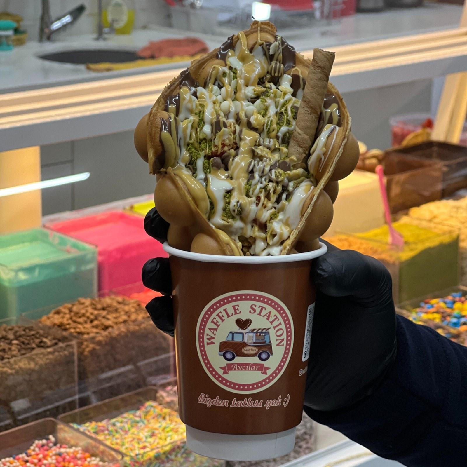 Bubble Bardak Waffle