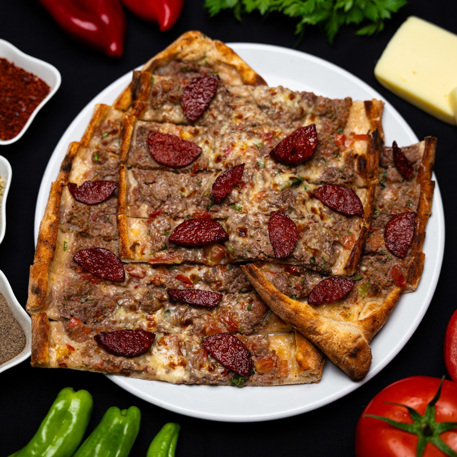 Karışık Sucuklu Pide