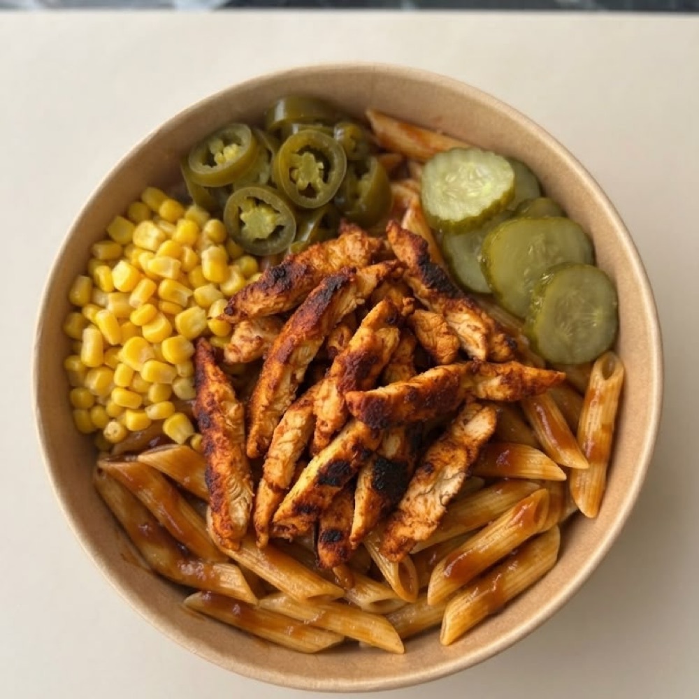 Mangal Soslu Tavuklu Makarna Bowl