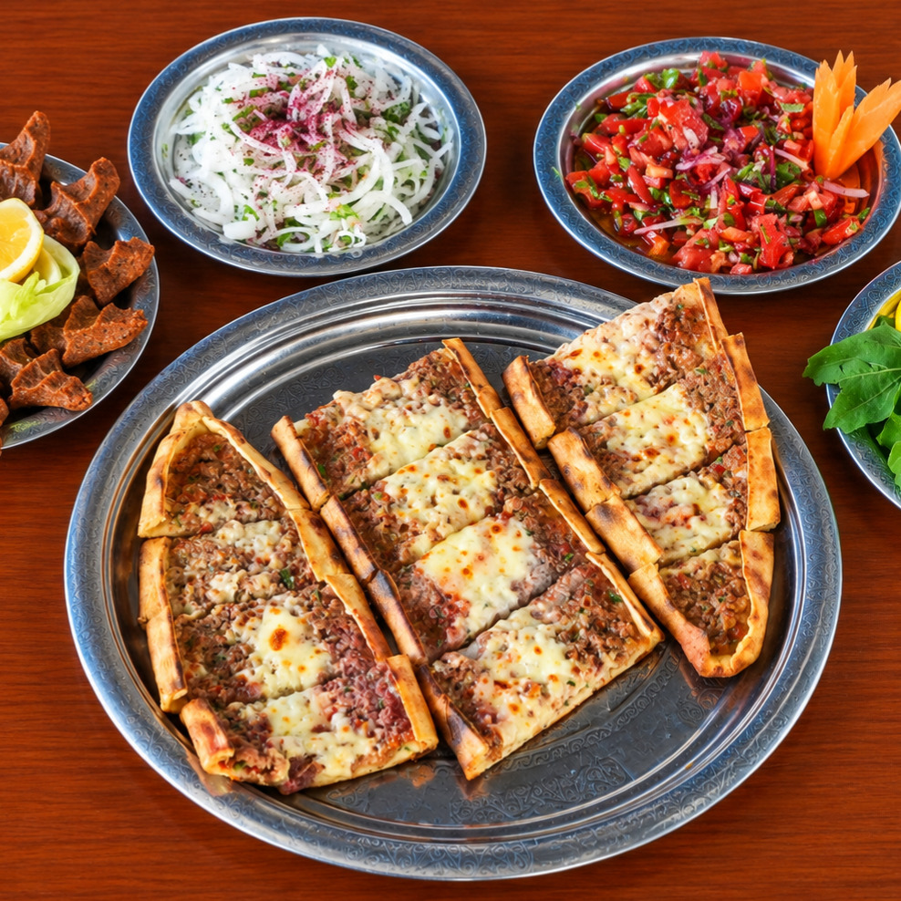 Kıymalı Kaşarlı Pide
