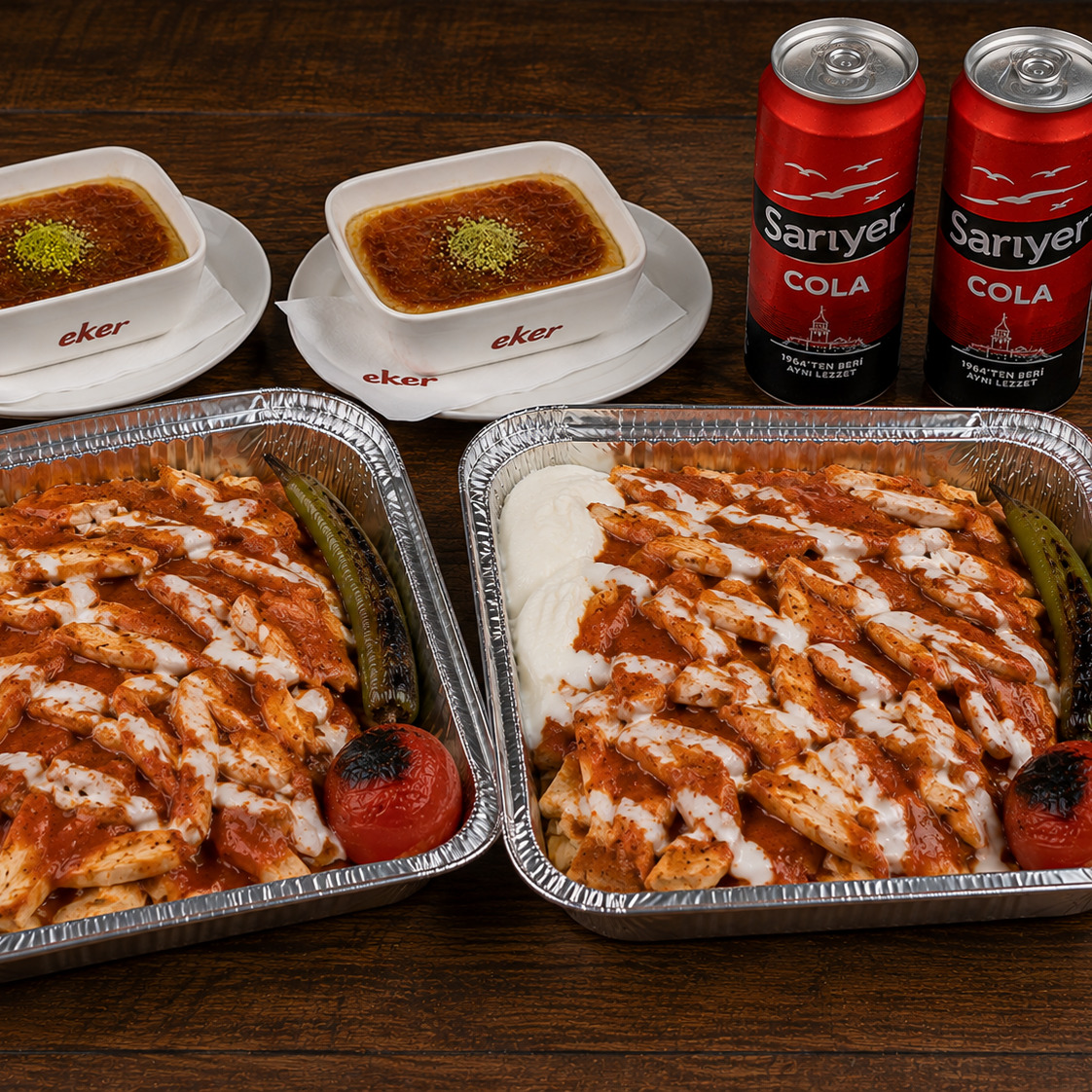 2'li Tavuk İskender Menü ( Sarıyer Cola )