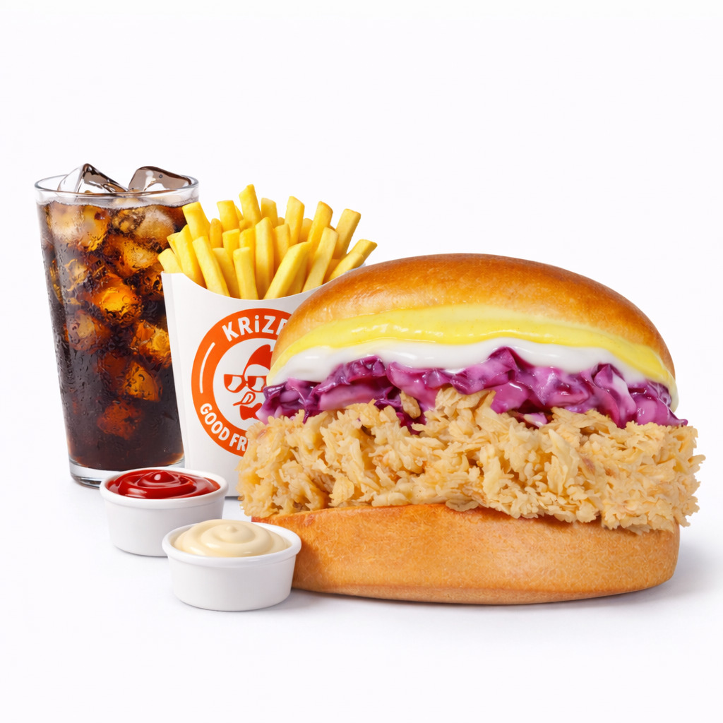 Moly Burger + İçecek + Patates Kızartması + 2 Adet Sos