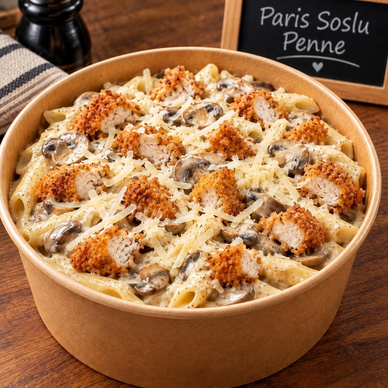 Cafe De Paris Soslu Mantarlı Makarna