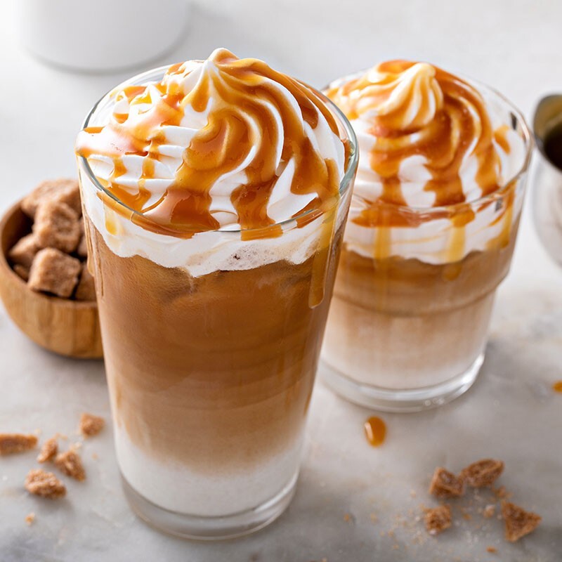 ICE Whıte chocolate the caramel latte