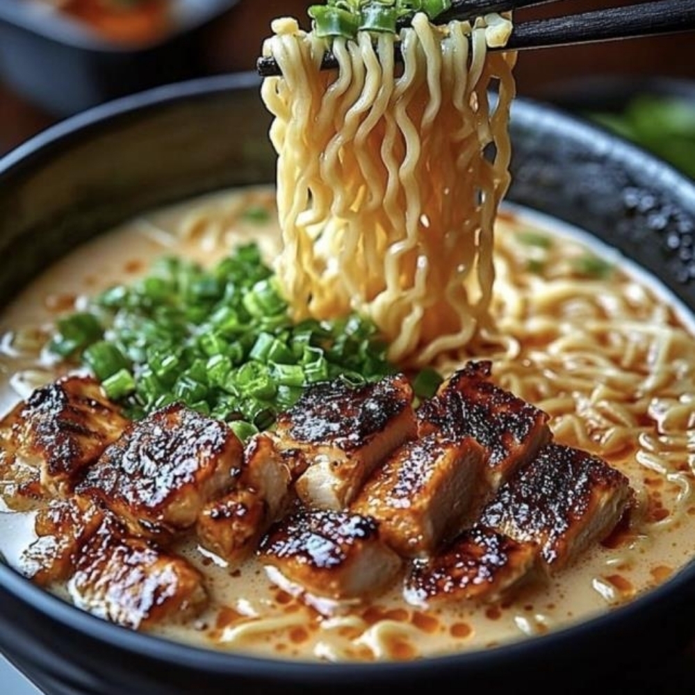 Chili Hot soslu ramen soup