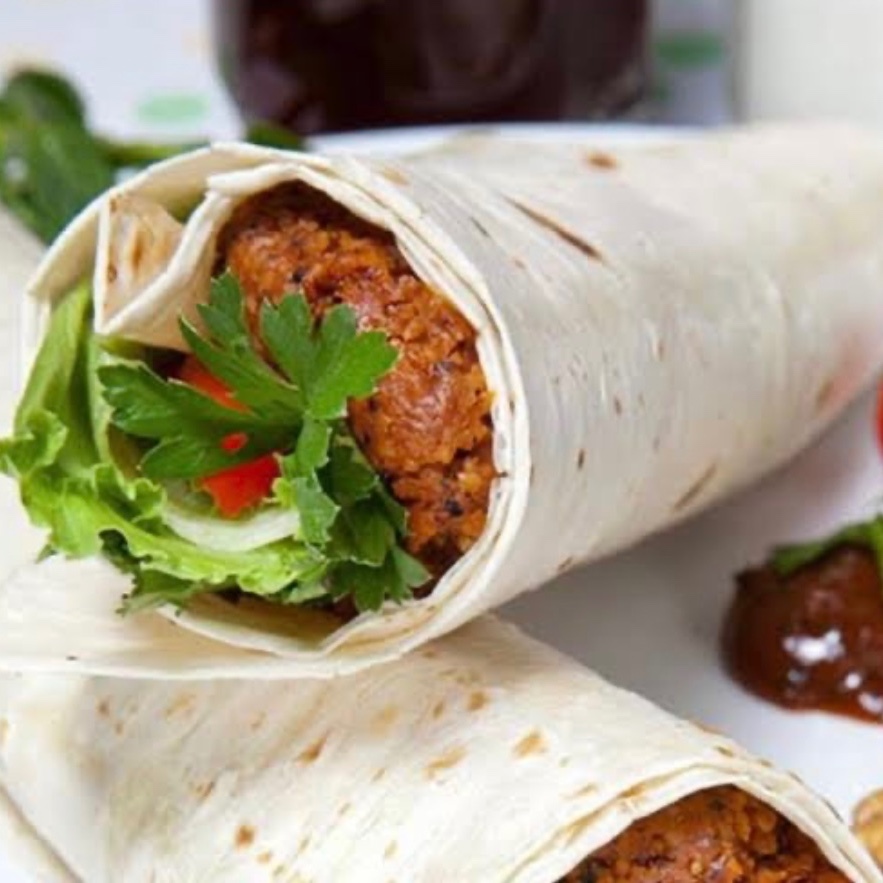 Double Çiğ Köfte Dürüm ( 200 Gr. ) + ayran