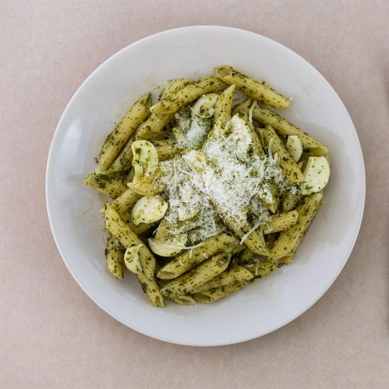 Kremalı Pestolu Tavuklu Mantarlı Penne Makarna (400-500 gr.)