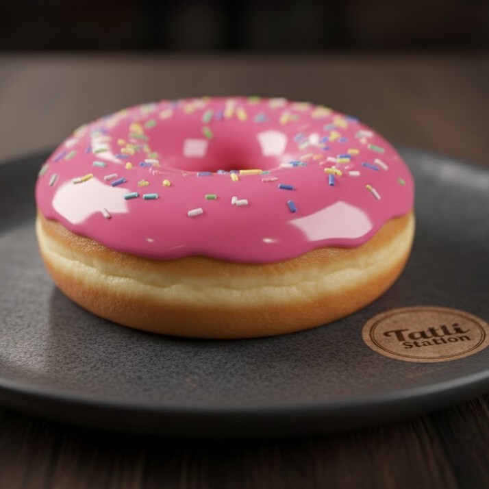 Pink Glaze Donut