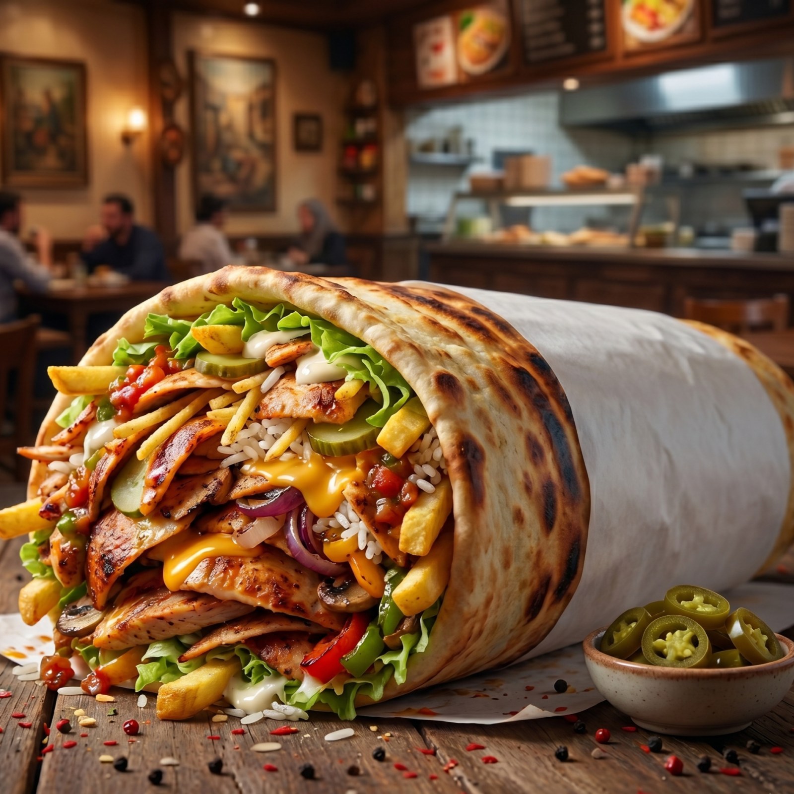 🌯Tavuk Burrito XXL 🌯 (200 gr)