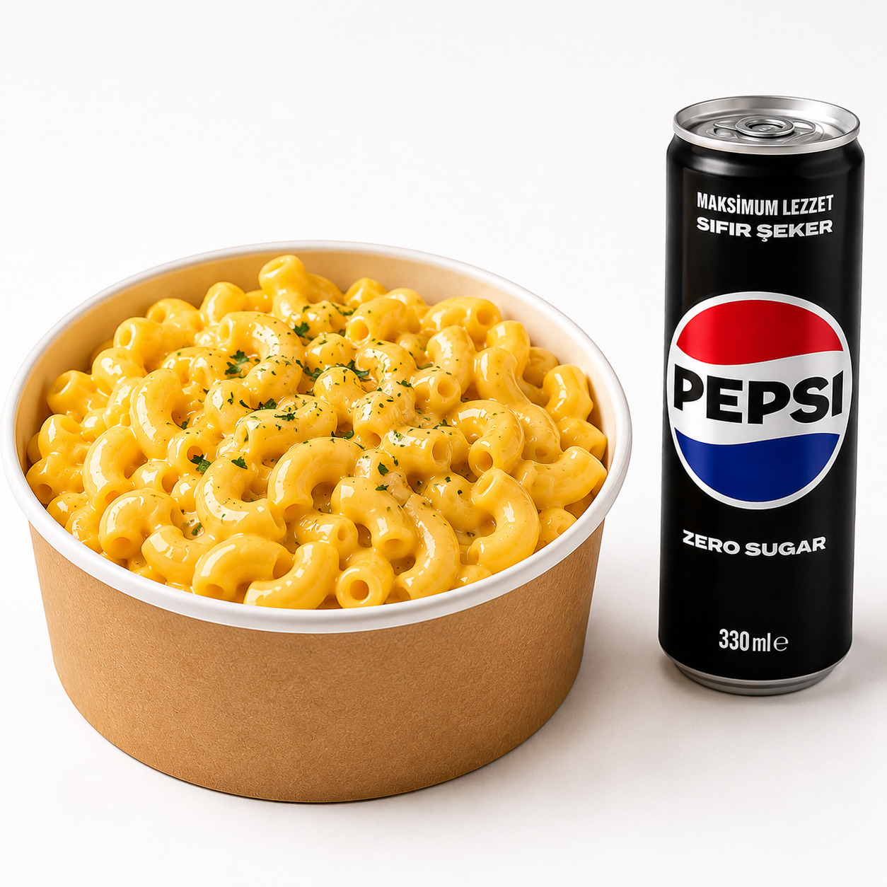 Mac and Cheese & Pepsi Max (330 ml)