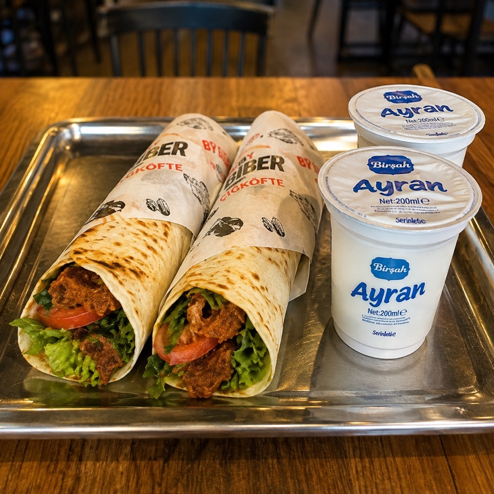 2’li ULTRA MEGA DÜRÜM MENÜ +2 AYRAN (150 gr)