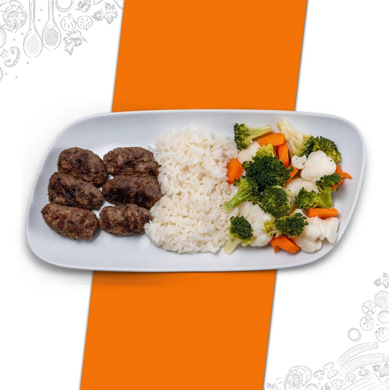 Pirinç Pilavı & Köfte Üçlüsü