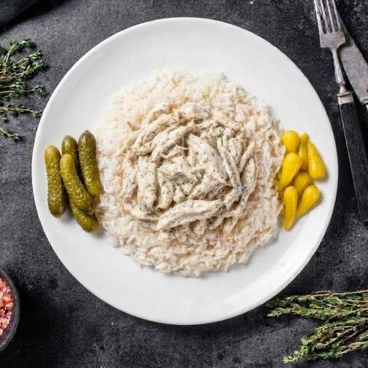 Ranch Soslu Tavuklu Pilav