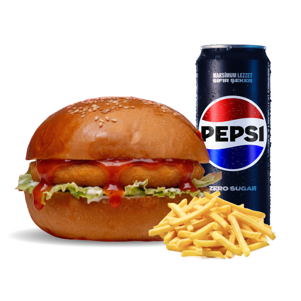 Chicken Hot-Sweet Burger Menü