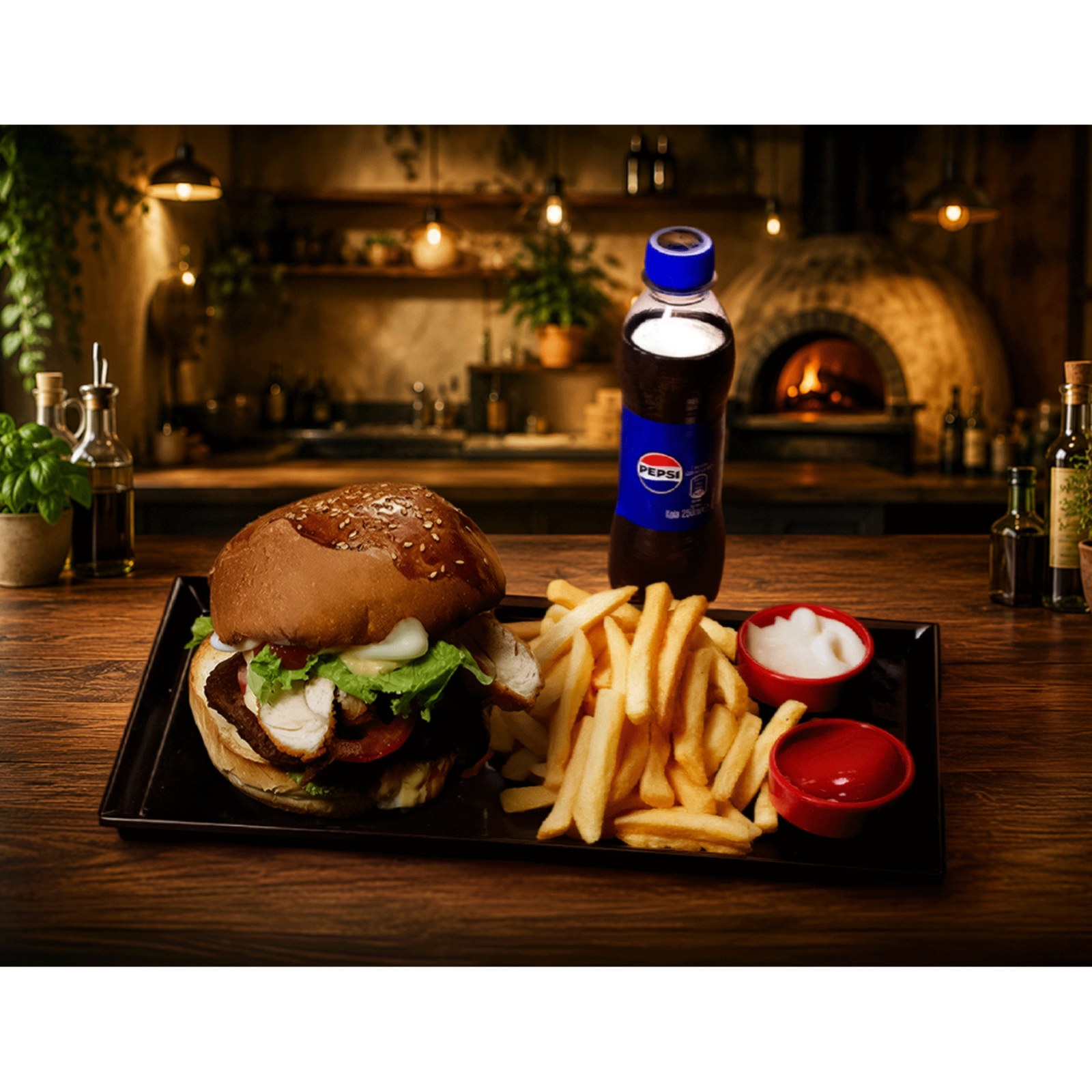 Çıtır Tavuk Burger Menü