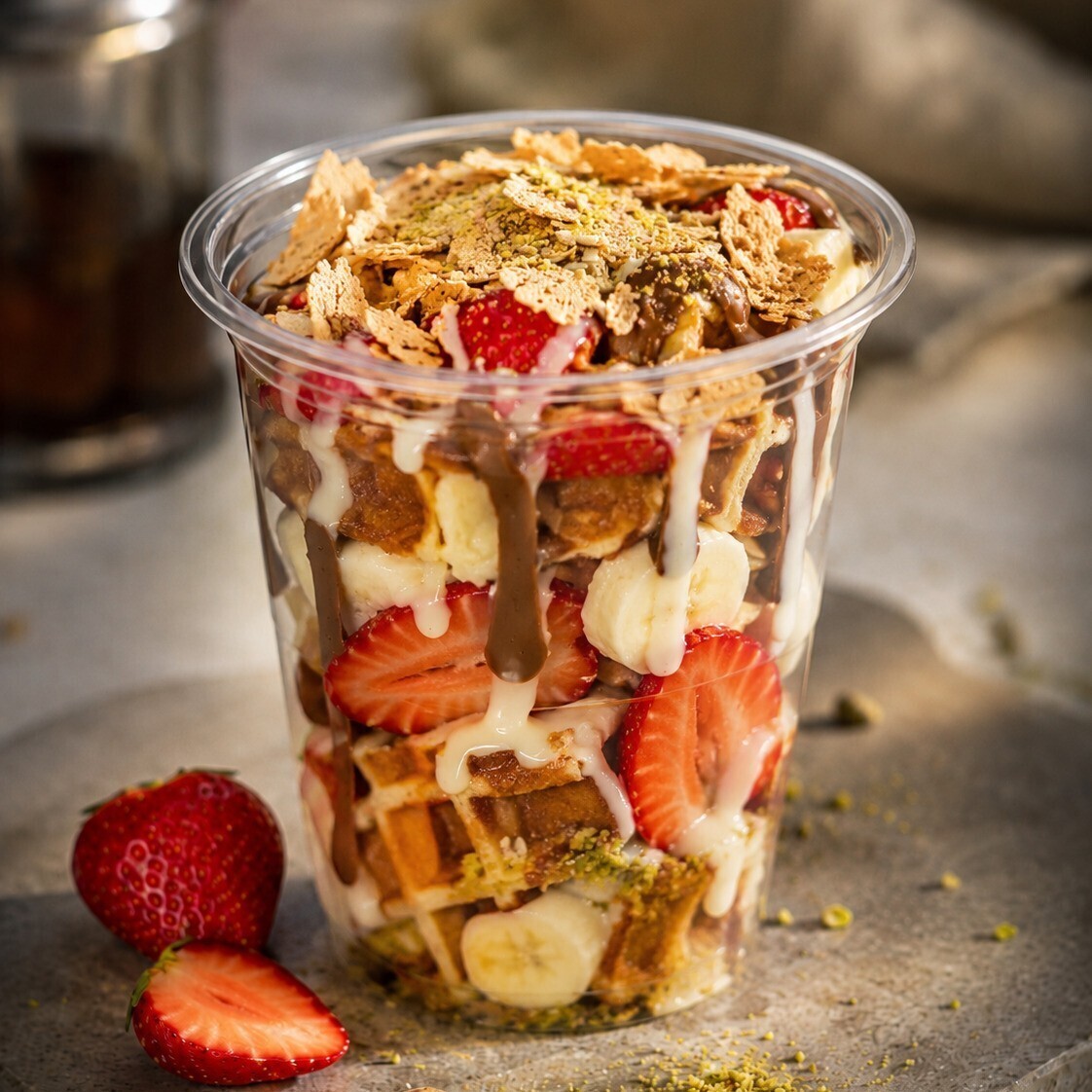 Kendin Oluştur Bardak Waffle