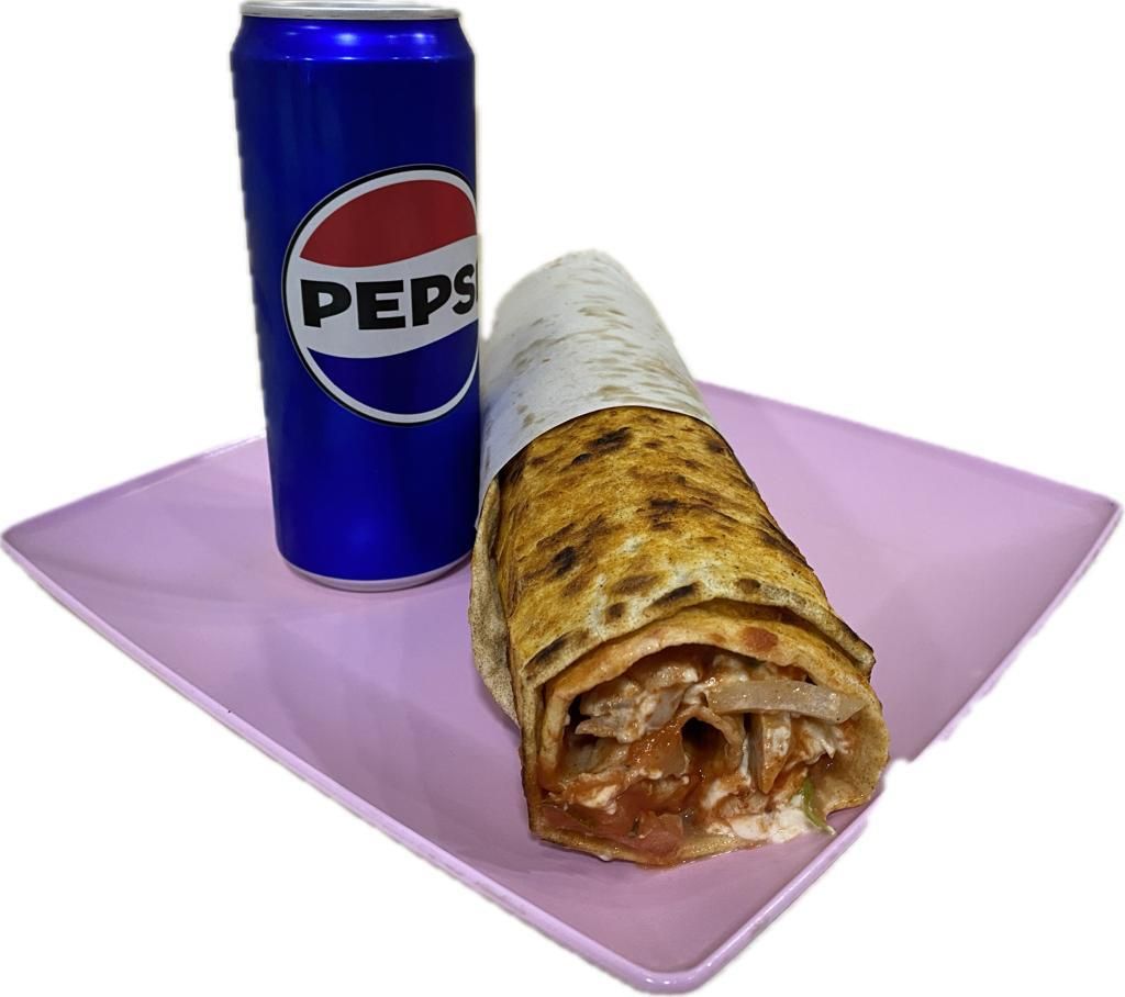 Tavuk Döner Dürüm (200 gr.) Menü 2