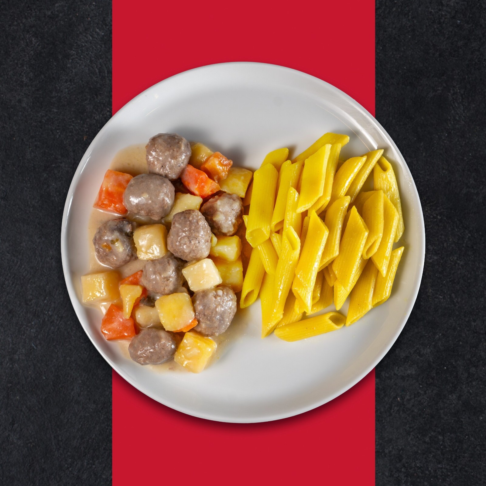 Ekşili Köfte & Penne Makarna
