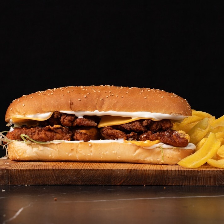 Duble Bonfile Çıtır Tavuk sandvic