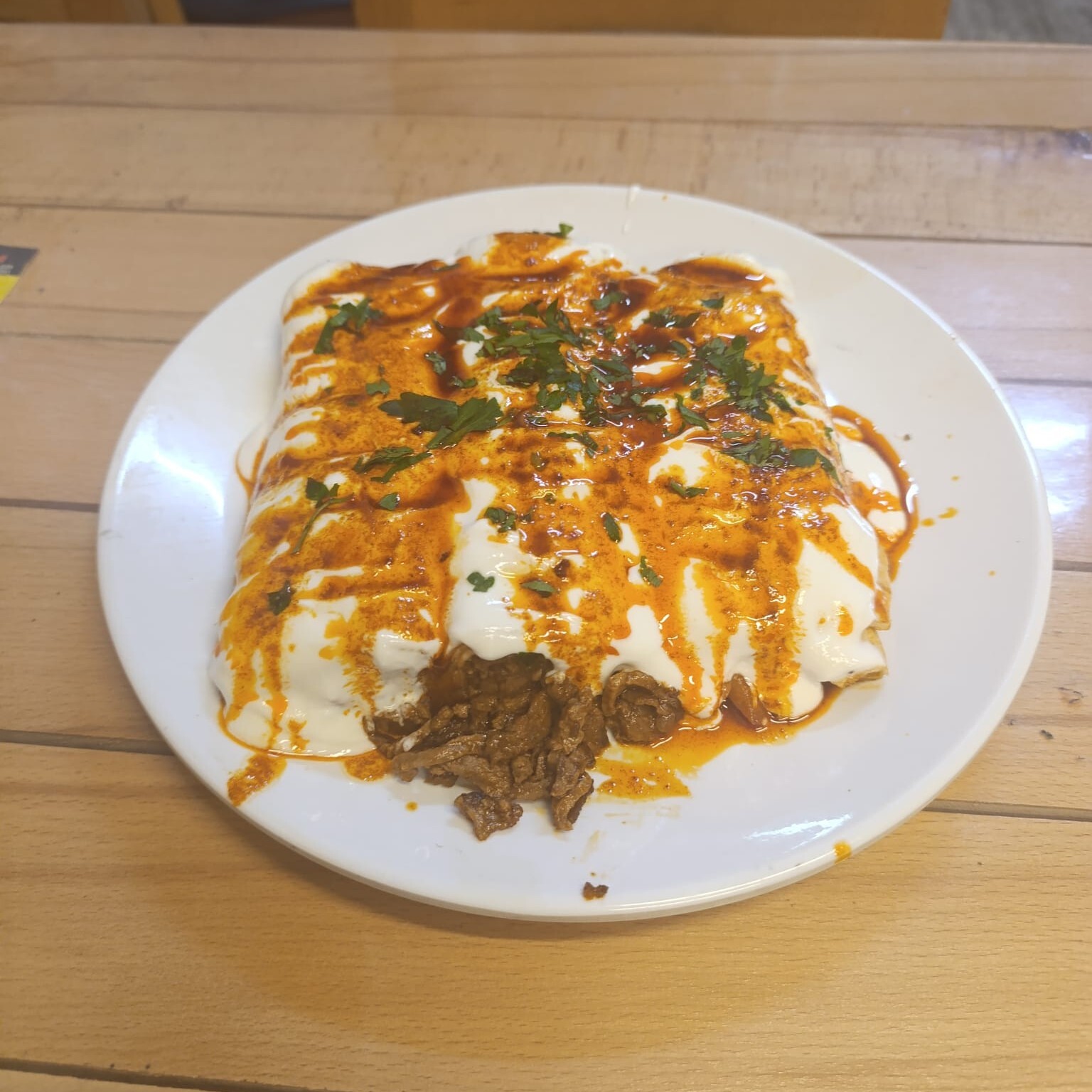 1.5 Porsiyon Yoğurtlu Et Tantuni