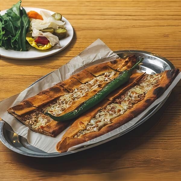 Kıymalı Kolot Peynirli Pide (Açık)