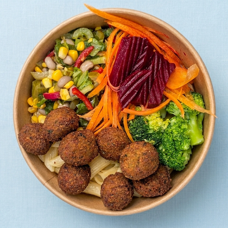 Falafel Penne Bowl