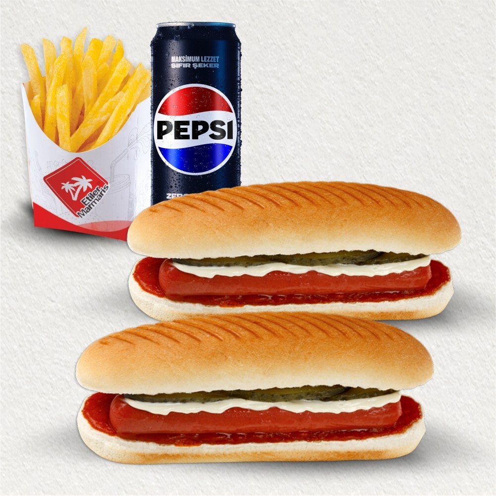 2'li Sosisli Sandviç Menü