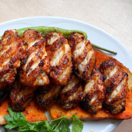 Kanat Porsiyon Kömür Izgarada Pişirilmiş Kasap Kanat Izgara Gurme (300 gr)