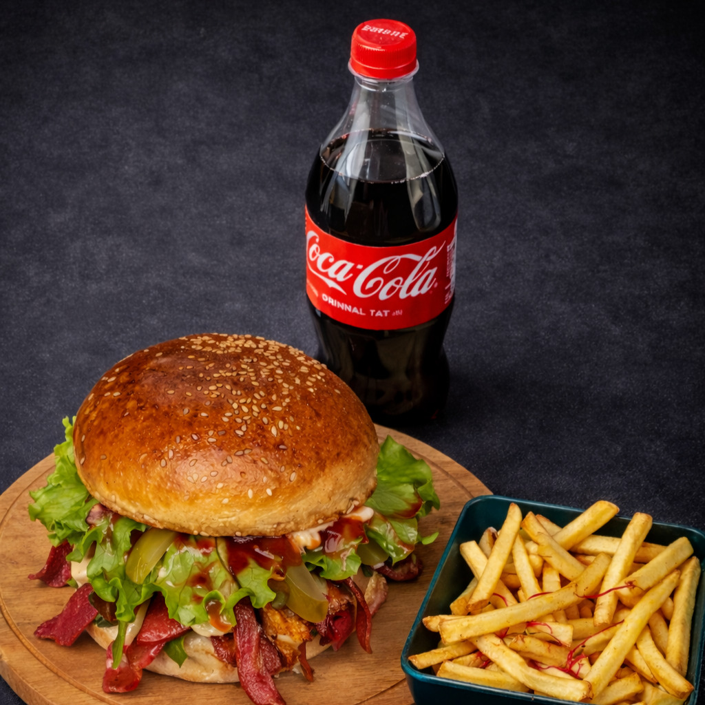Izgara Sosis Burger Menü