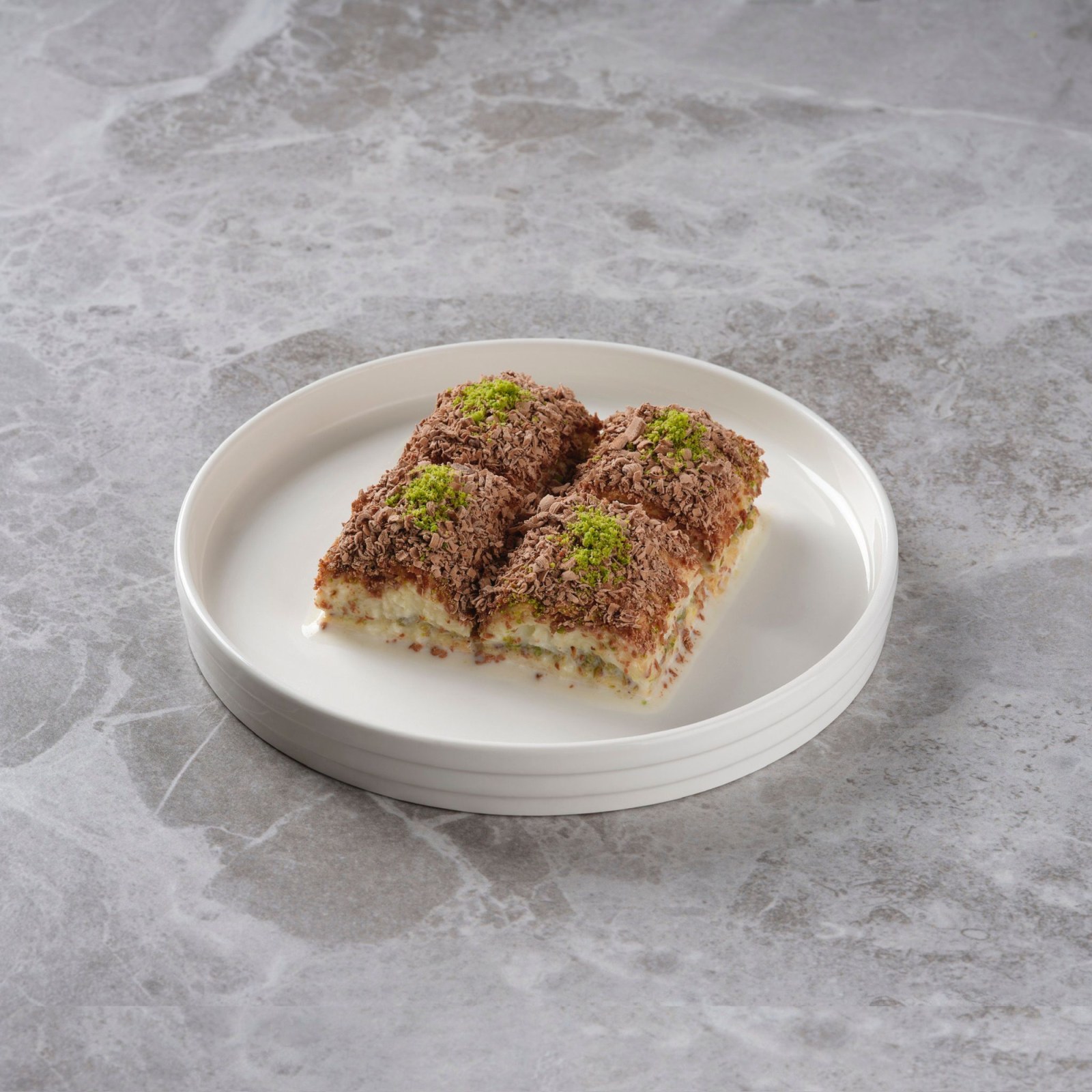Çikolatalı Fıstıklı Soğuk Baklava (4 Dilim)
