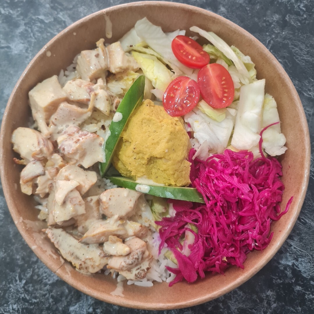 BP Krema Köri Humus Izgara Tavuk & Cream Curry Hummus Grilled Chicken