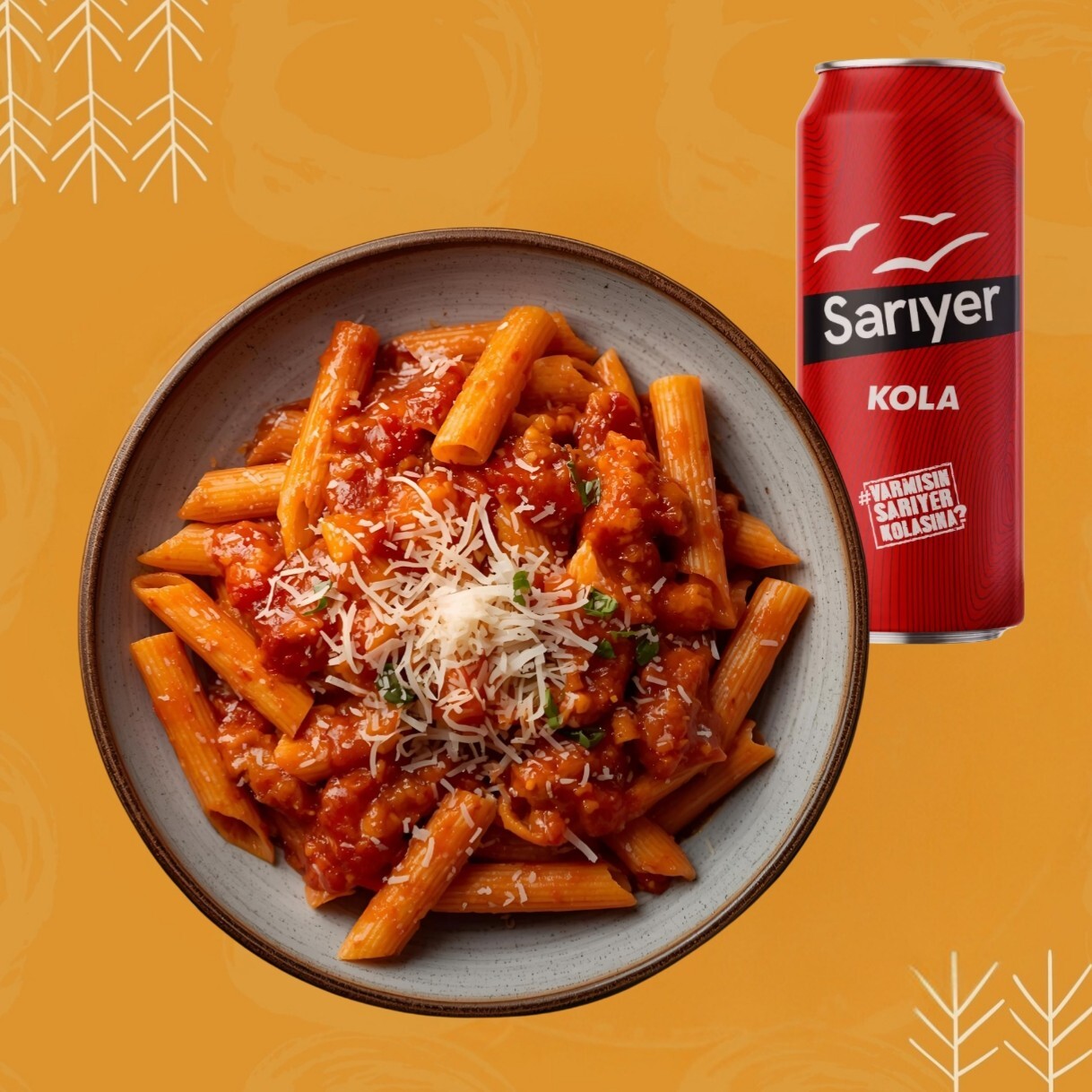 DEV BOY Makarnam (tavuk mantar Penne +İçecek)