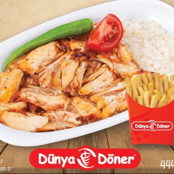 Tavuk Döner Pilav Üstü 1,5 Porsiyon (150 gr)