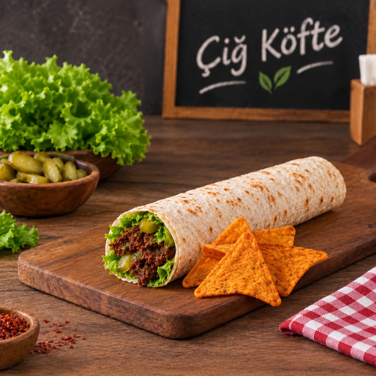 Doritoslu Çiğ Köfte Dürüm (200 G)